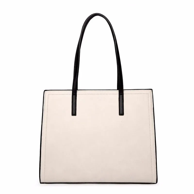 

2018 summer new minimalism, color Tute bag business women's bag OL commuter handbag, professional single shoulder bag
