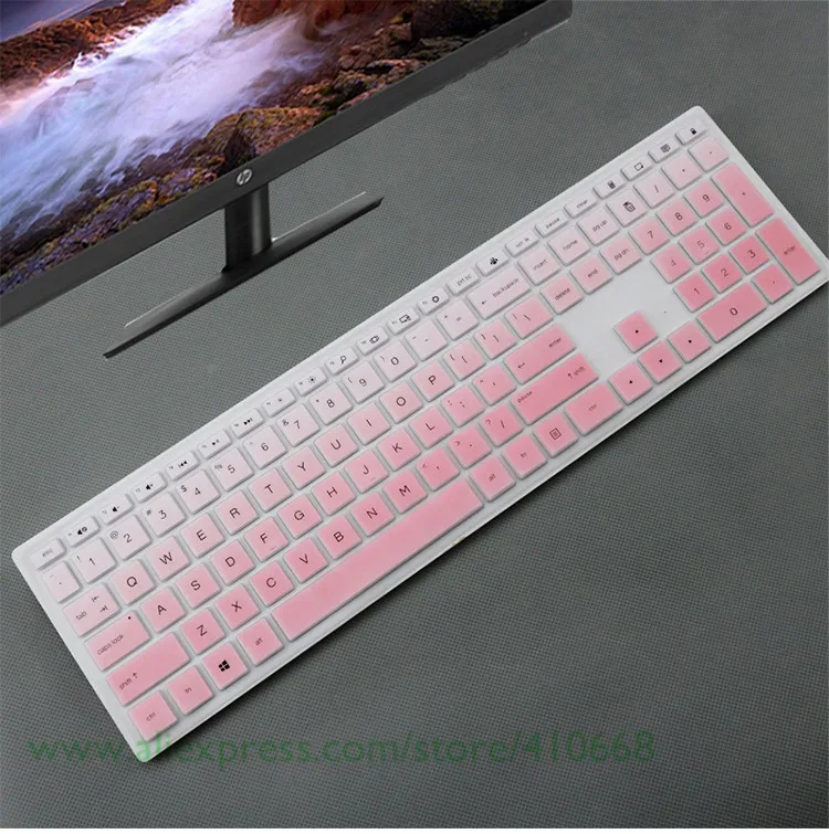 Desktop Keyboard Cover Protector Skin Computer For HP Pavilion All-in-One PC 24-xa 24-xa0002a 24-xa0300nd 24-xa0051hk 23.8 inch