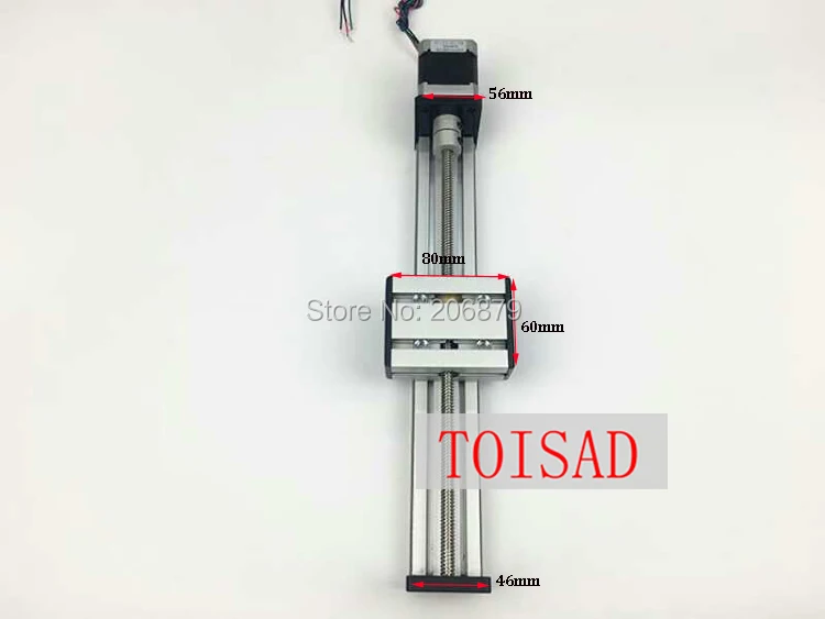 ST 50-400 мм 8 мм Т-винт шариковый T8* 2 линейная направляющая движения подвижный стол подшипник направляющая+ 42Nema 17 шаговый двигатель