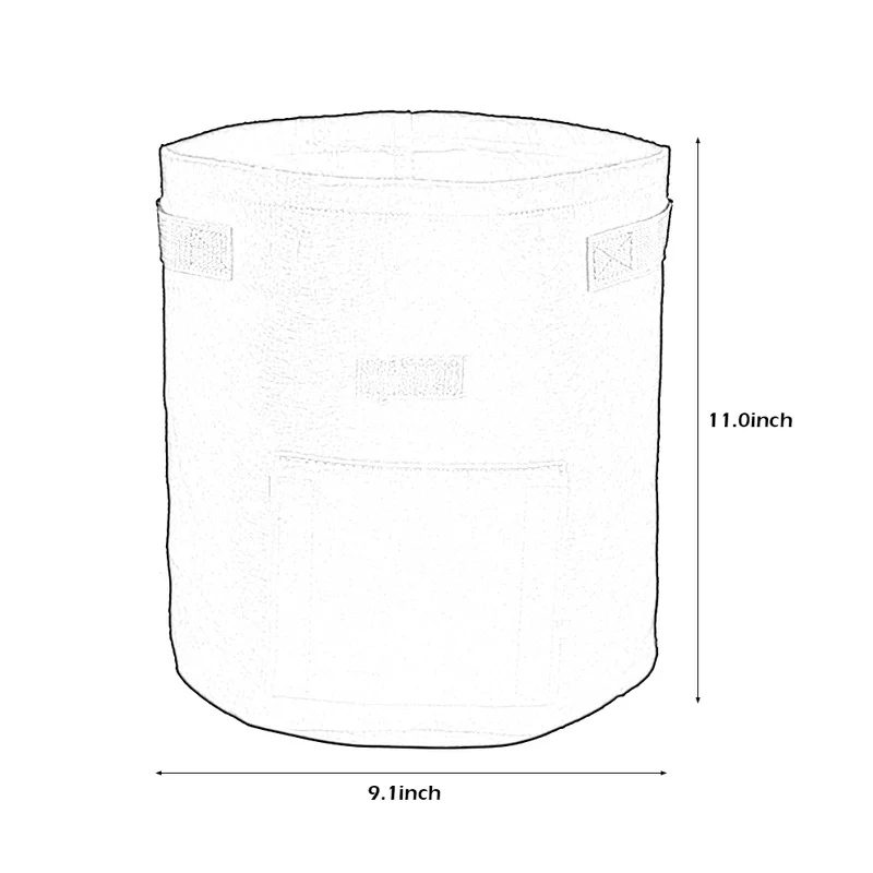 5 галлонов помидоры выращивание картофеля сумки с ручками цветы горшок для выращивания овощей сумки Нетканый материал домашние садовые горшки 5 шт