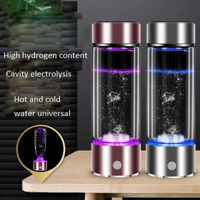 

SPE/PEM Hydrogen Water Generator Alkaline Maker Rechargeable Portable Water Ionizer Bottle No Residual Chlorine Ozone