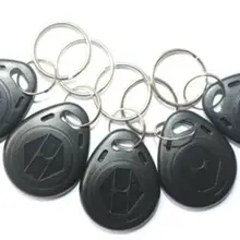 100 шт. RFID Ключ EM 4100/4102 чип Брелки 125 кГц близость идентификационные бирки/брелки черный