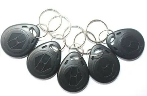 

100pcs RFID key EM 4100/4102 chip Keychains 125Khz Proximity ID Tags /Keyfobs Black