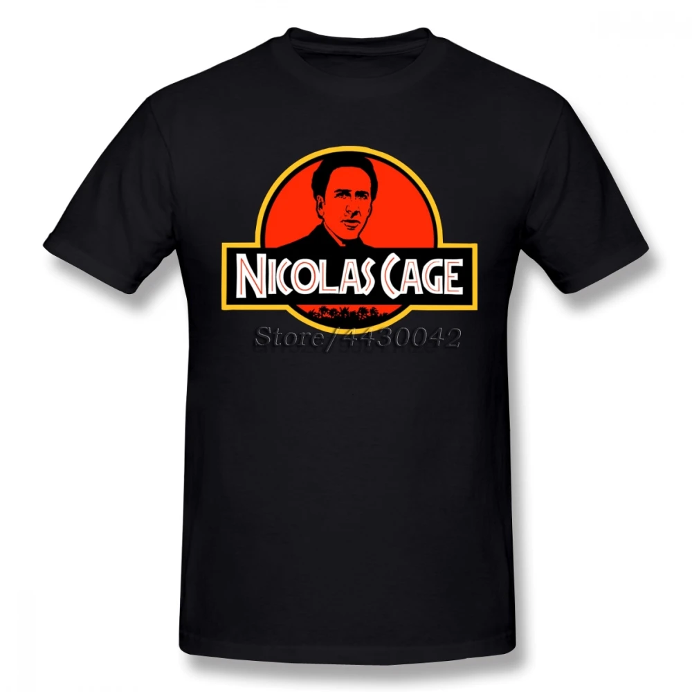 

Nicolas Cage T-shirt For Men Dropshipping Short Sleeve Cotton Plus Size Custom Team Tee 4XL 5XL 6XL