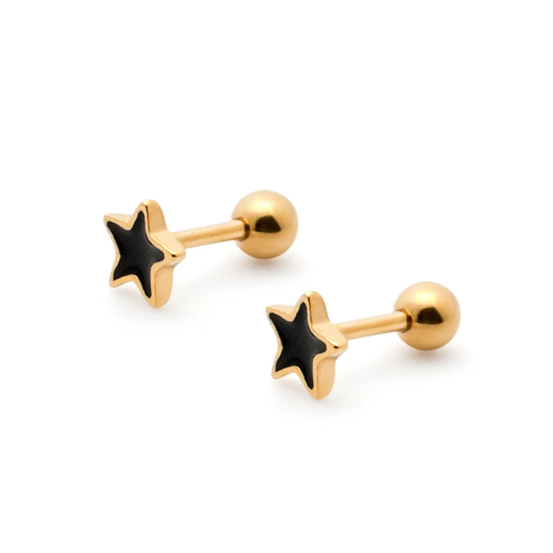 

Fashion earrings star stud earrings man woman unisex cool piercing jewelry