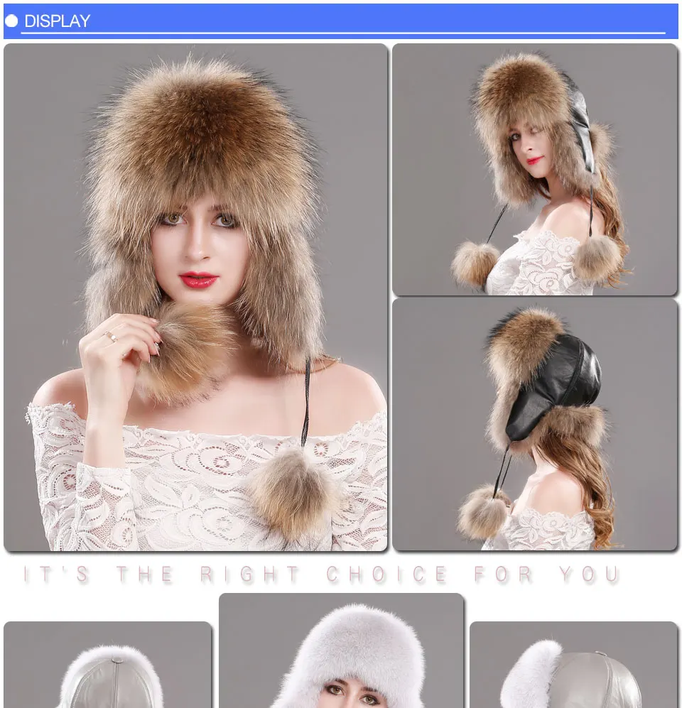 Longtengfenghao, шапка из меха русской лисы, зимняя шапка из натурального меха лисы, меховая шапка, шлем летчика, женская шапка из натурального меха