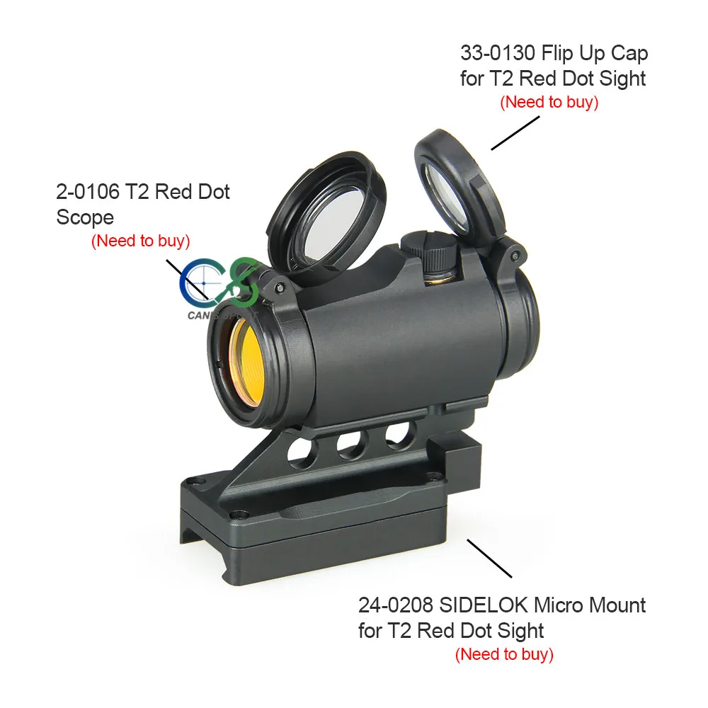 PPT Red Dot Тактический 2MOA красный точечный прицел компактный Красный точечный прицел 1x20 мм для наружного охотничьего gs2-0106 - Цвет: RD-CMB