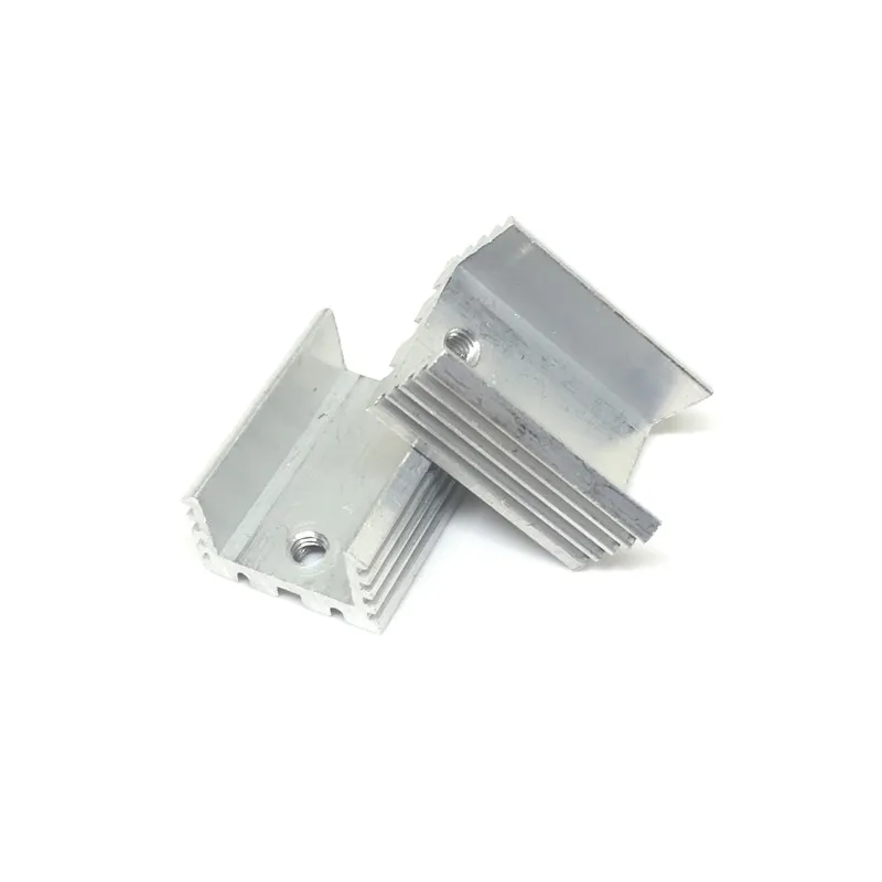 10pcslot TO-220 Heat sinks 20X15X10mm Triode radiator Hole height about 18MM Heat sink 3