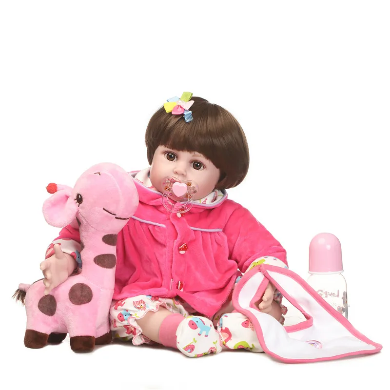 

NPK 20" bebe real doll reborn Lifelike reborn babies toddler girl doll bonecas Reborn Menina de Silicone Toys For Chi