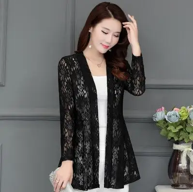 2019 Beach Summer sexy Women Casual Boho Kimono Cardigan Lace Chiffon Loose Floral Blouse Shirt Plus Size Tops Beachwear