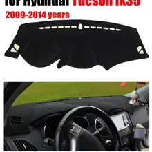 Приборной панели автомобиля охватывает мат для hyundai Tucson IX35 2009- левым dashmat pad Даш крышка авто аксессуары для приборной панели