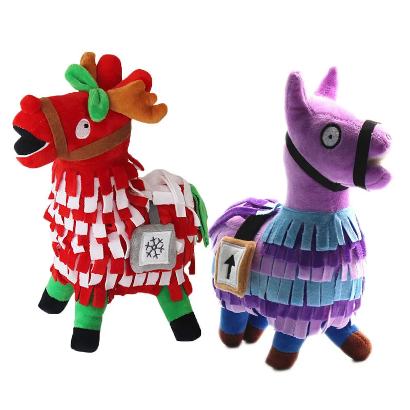 30cm Fortnight Loot Troll Stash Llama  Plush Toy Soft Stuffed Animals Fortniteding Alpaca Rainbow Horse Christmas Gift For Children4