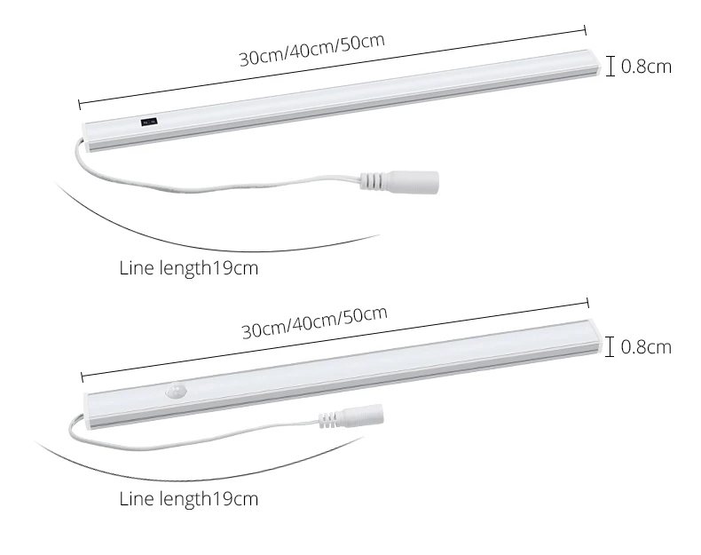 Умный Вкл/Выкл светодиодный датчик движения для кухонных огней/ручной волновой контроль, светодиодный Ночной светильник, жесткая полоса для шкафа, шкафа, домашнего декора