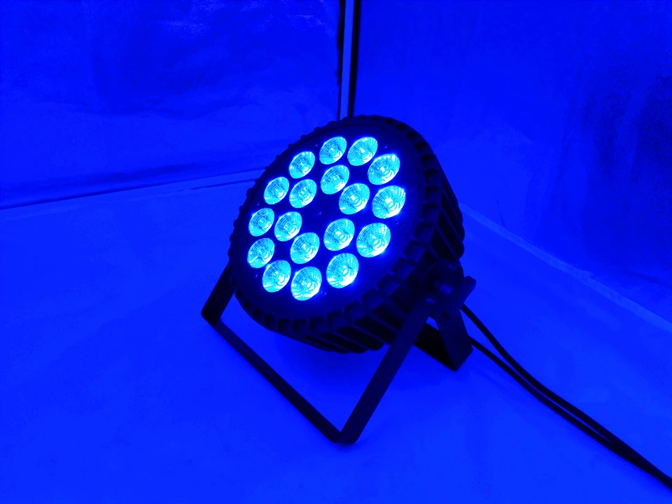 Liga de Alumínio Dmx512 para Discos de Música Luz do Estágio 18x18 w 4in1 5in1 6in1 Rgbwa uv Levou Par Efeito Palco Discoteca Lâmpada 9 Cheap Efeito de Iluminação de palco