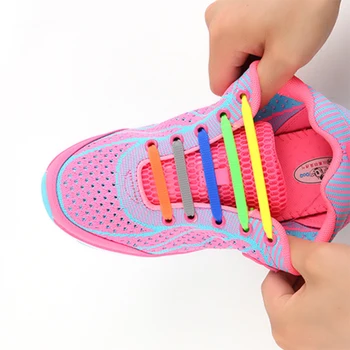 

Fashion New Shoelaces Elastic Shoe Laces Creative Silicone Laces Silicone Shoelaces Sneakers Fit Strap Unisex Athletic Shoelace