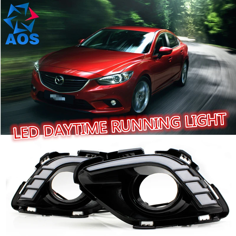 

2PCs/set waterproof car DRL LED Day lamp LED Daytime Running lights drl set For MAZDA 6 Atenza 2013 2014 2015