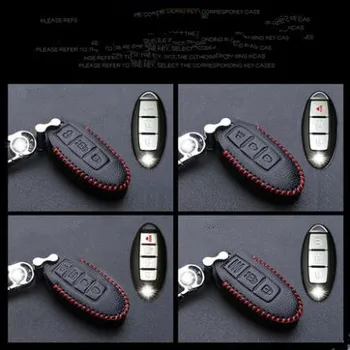 

1pc auto key cases men's key bags real leather key hooks suitable for nissan new x-trail sunny sylphy teana tiida livina qashqai