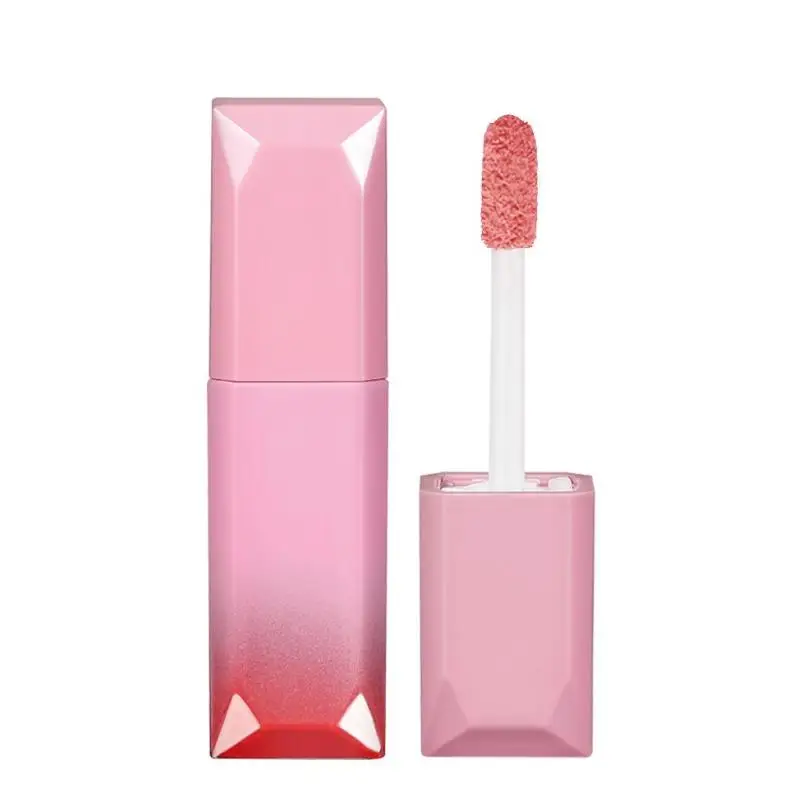 1pc Liquid Lipstick Lips Makeup Waterproof Long Lasting Moisturizing Non-stick Cup Lip Glaze 7 Colors Lip Gloss - Цвет: Peach