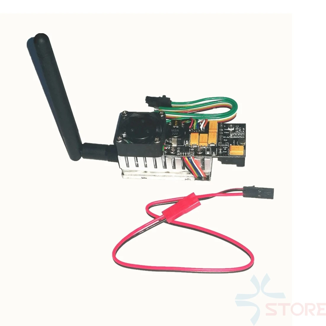 Baratos Más de 2Km de alcance, 5,8 Ghz 2W transmisor FPV inalámbrico TS582000 5,8G 2000MW 8CH Video de Audio AV remitente