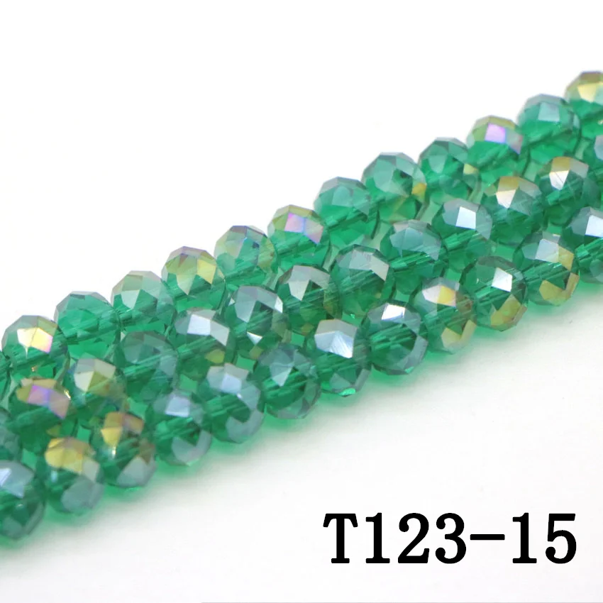 15 Natural green crystal Jasper chalcedony Bead Necklace Bracelet DIY fashion woman man general (4)(1)
