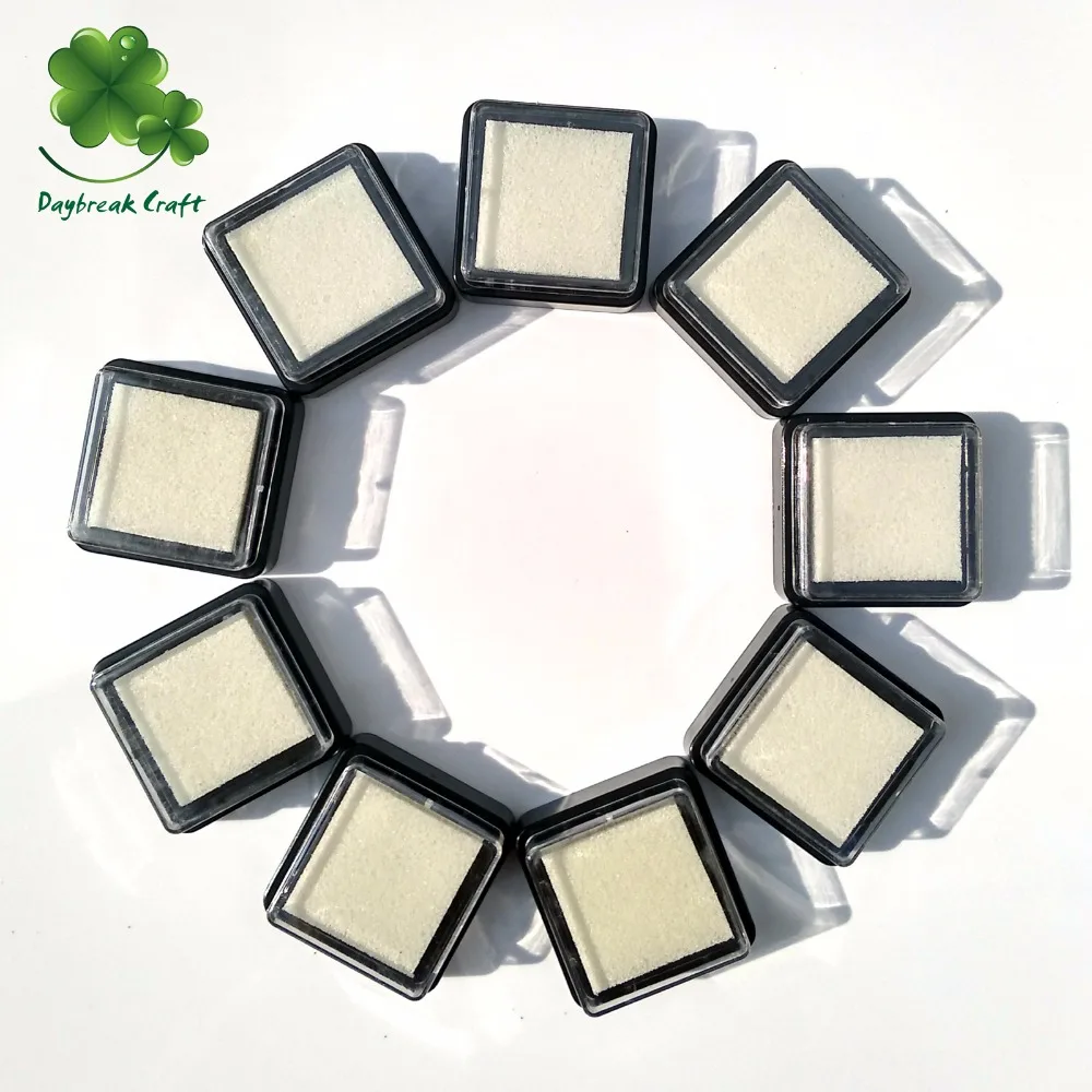 

(Pack of 15) Decorating White empty inkpads fillable ink pad for pigment ink