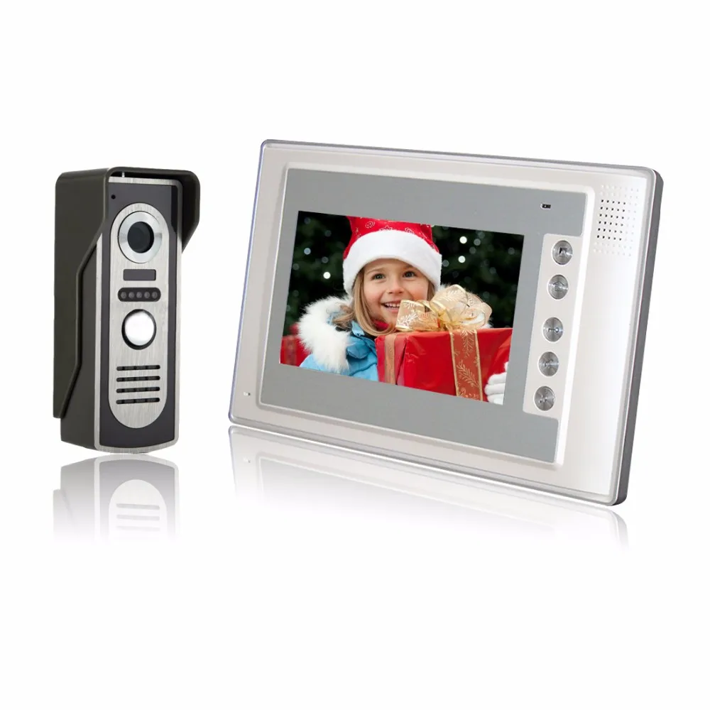 Домашняя безопасность 7 дюймов TFT lcd монитор цветной видео домофон системы наружняя инфракрасная камера домофон