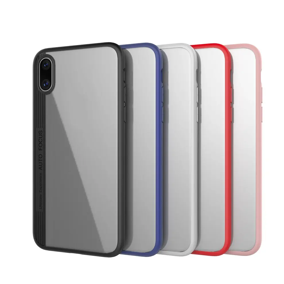 

2pcs Edge Coloring Cell Phone Case Drop Resistant Mobile Phone Cover