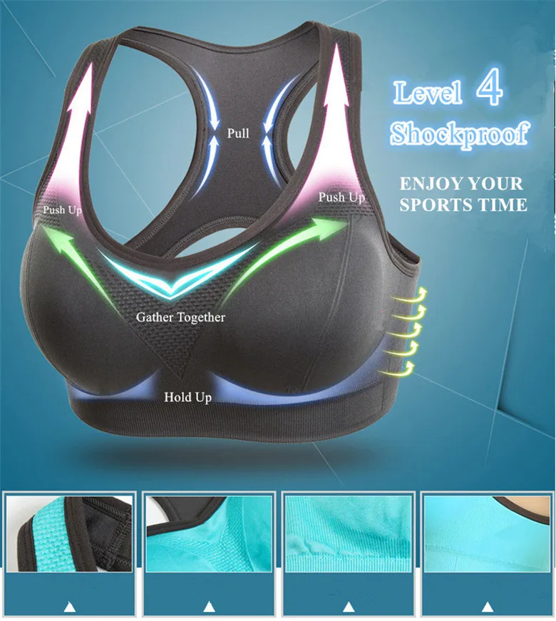 UMLIFE Women Crop Top Yoga Bra Fitness Short Running Women Sports Bra Push Up Sexy Strench Tank Top Sport Top Colete Feminino (1)