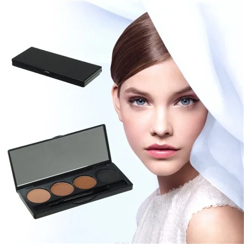 Private Label No Logo Cosmetic 4 color Makeup Eyebrow powder eyebrow