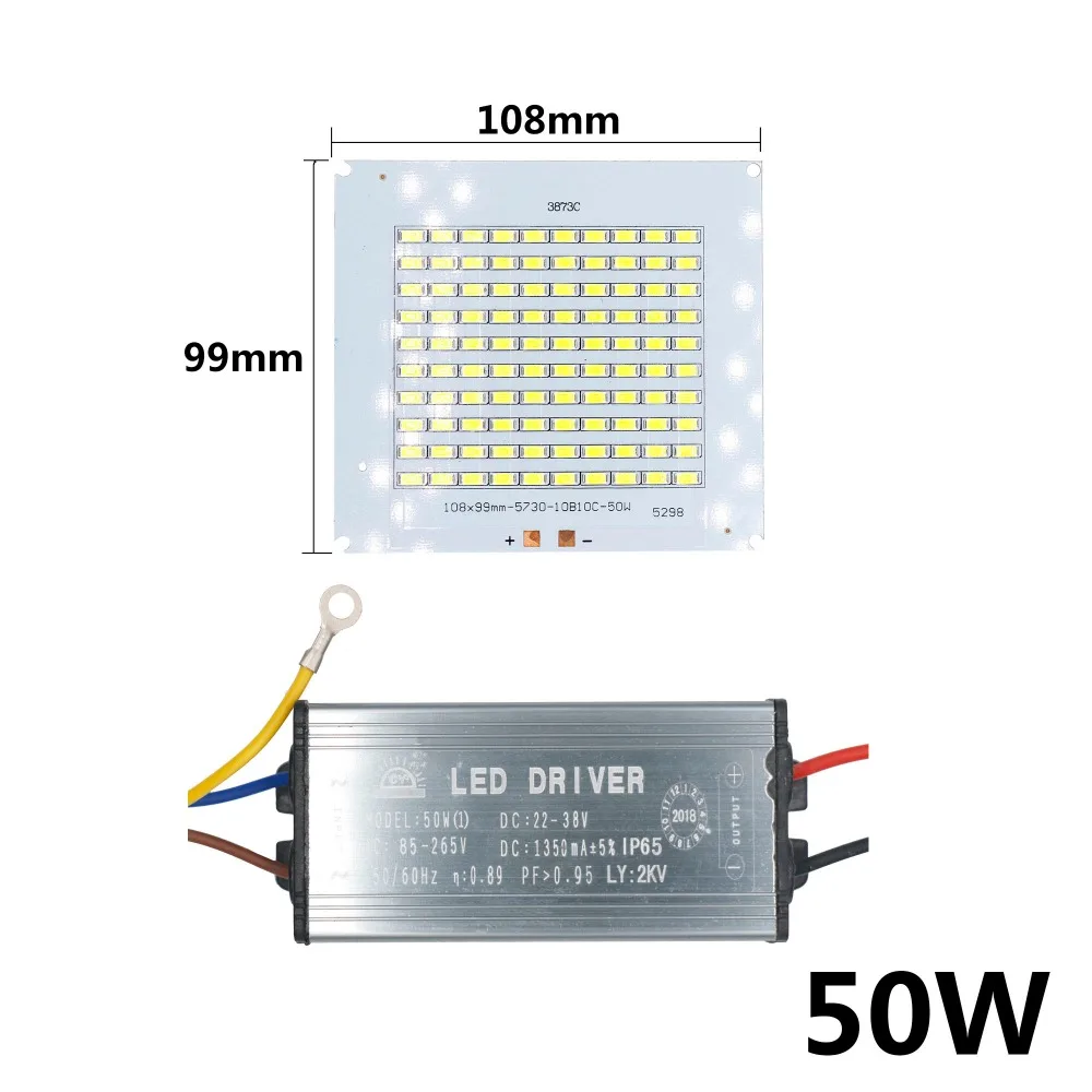 Светодиодный прожектор SMD5730 высокой мощности 50 Вт 100 150 200 светодиодный чип лампа с