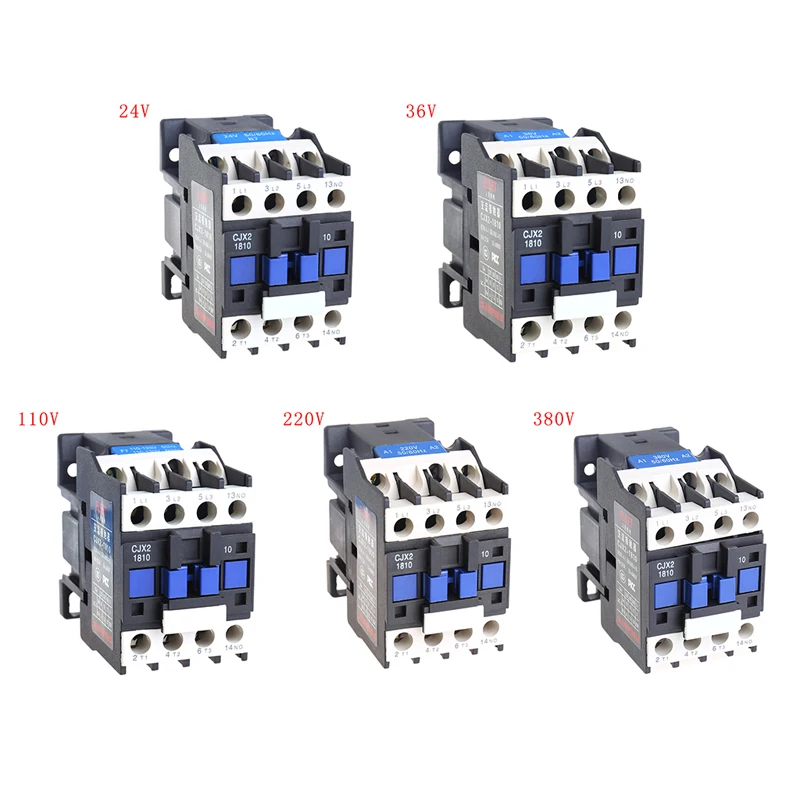 

OOTDTY High Quality Contactor CJX2-1810 18A Switches LC1 3 Poles AC Contactor Voltage 380V/220V/110V/36V/24V