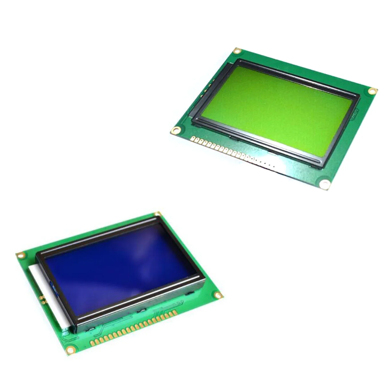 ЖК панель желто зеленый экран 12864 128X64 5V синий ST7920 модуль для arduino 100% Новый