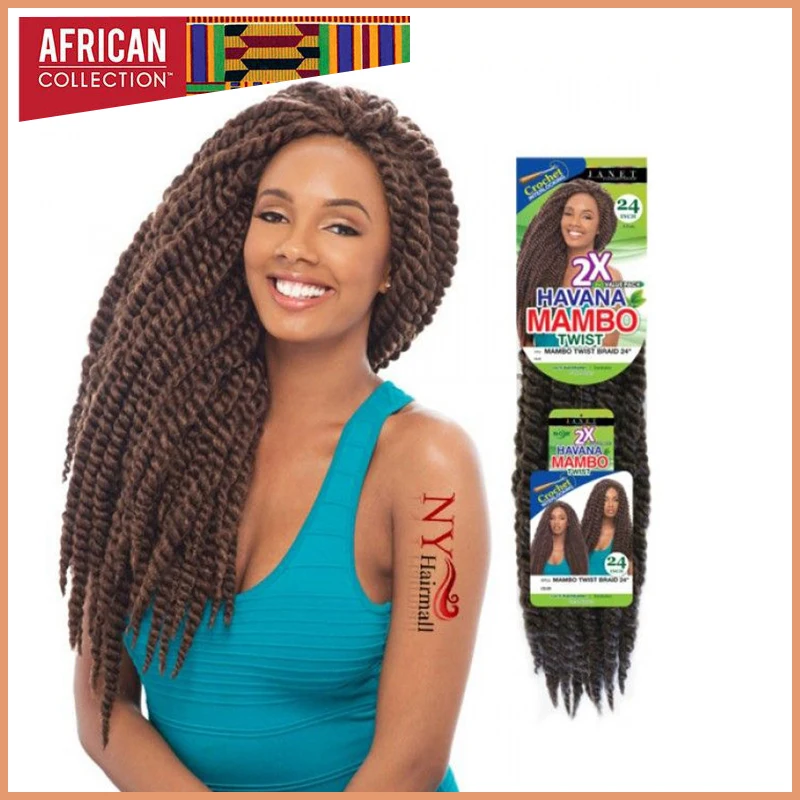 120g Long Kinky Curl Marley Braid Hairpiece For Afro Women 2X Havana