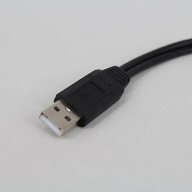 USB 2,0 Мужской 2 двойной USB Женский Разъем разветвитель концентратор шнур питания адаптер для ПК ноутбука