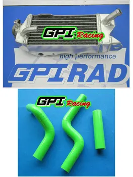 

Aluminum Radiator + hose for KAWASAKI KX80 KX85 KX100 1998-2013 2010 2012 2013 radiator and hose RH&LH GPI high-per