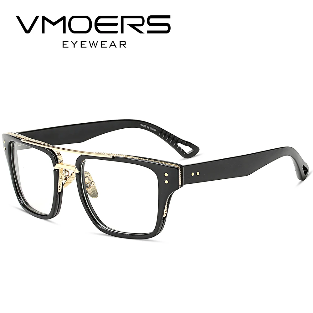 

VMOERS Square Eyewear Frames Luxury Style Myopia Optical Eye Glasses Frame For Men Clear Lens Fake Eyeglass Frames Male