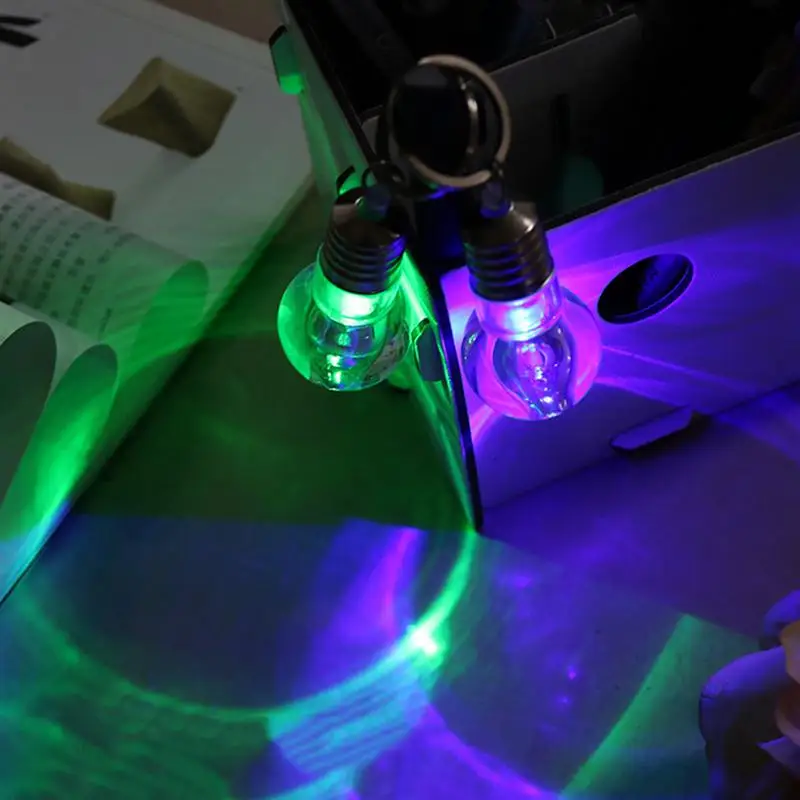 

Mini LED Flashlight Key Chain Change Color Led Light Keychain Mini Bulb Torch Keyring Arnament