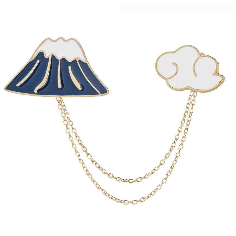 2017 Brooches Metal Alloy Color Drip font b Clothing b font Accessories Brooch Snow On Mount