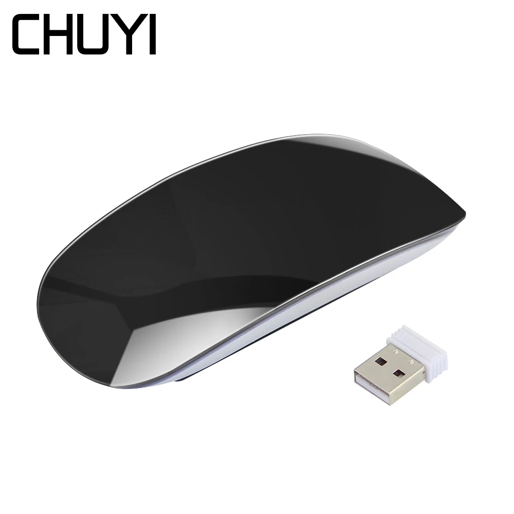 

CHUYI Wireless Touch USB Mouse Ultra Thin Ergonomic Optical Mice 1200 DPI Slim Computer Mause For Apple Macbook PC Laptop Laptop