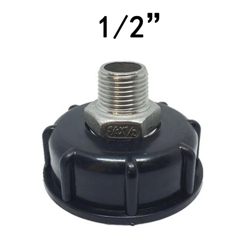 

1/2 Inch 3/4 Inch 1 Inch Plastic IBC Tank Connector Garden Supplies Tank Drain Adapter S60x6 Thread Cap Replacement Valve
