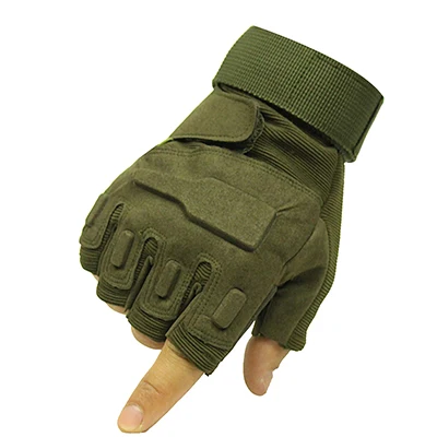 half Army Green Тактические перчатки для страйкбола с сенсорным экраном, Пейнтбольные Военные перчатки, мужские армейские противоскользящие перчатки для пешего туризма, велосипеда, перчатки для спортзала с полным пальцем - Цвет: half Army Green