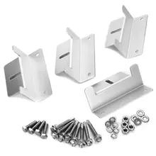 ZB-02 Silver Tone Solar Panel Mounting Z Bracket Set for Yacht/Solar Panel