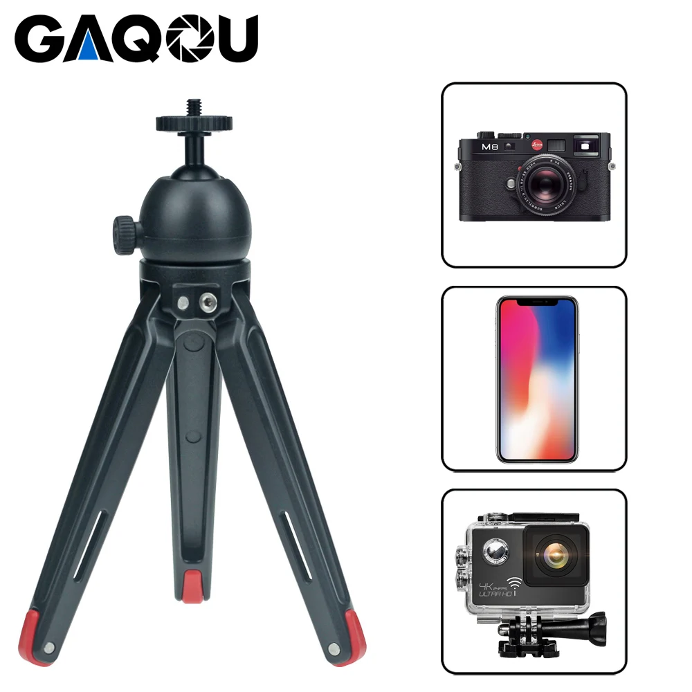 Мини ручной металлический штатив подставка для Мобильный телефон DSLR камера
