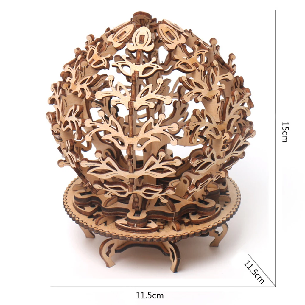 DIY Assemble Wooden Toy, Wooden Hand Mechanical Models Construction Kit, 3D Wood Puzzle Model Kits Educational Toy Brain Teaser