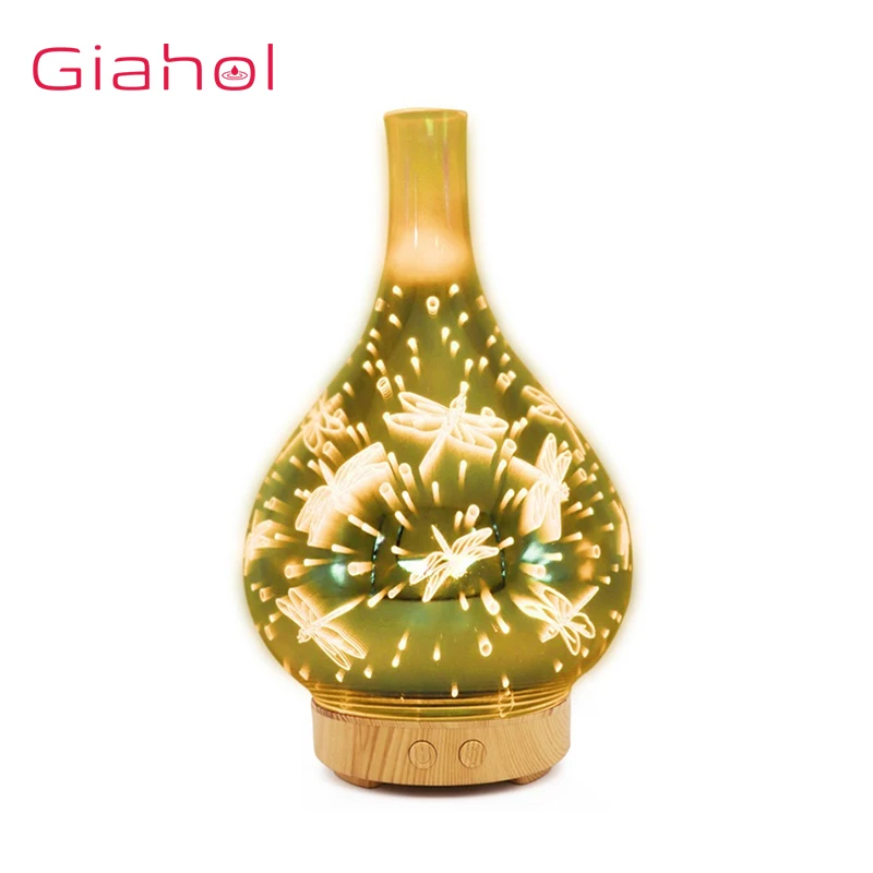 

Aroma Air Humidifier Ultrasonic Essential Oil Diffuser Aromatherapy Machine Moistener Atomizer Love butterfly Colorful Lights