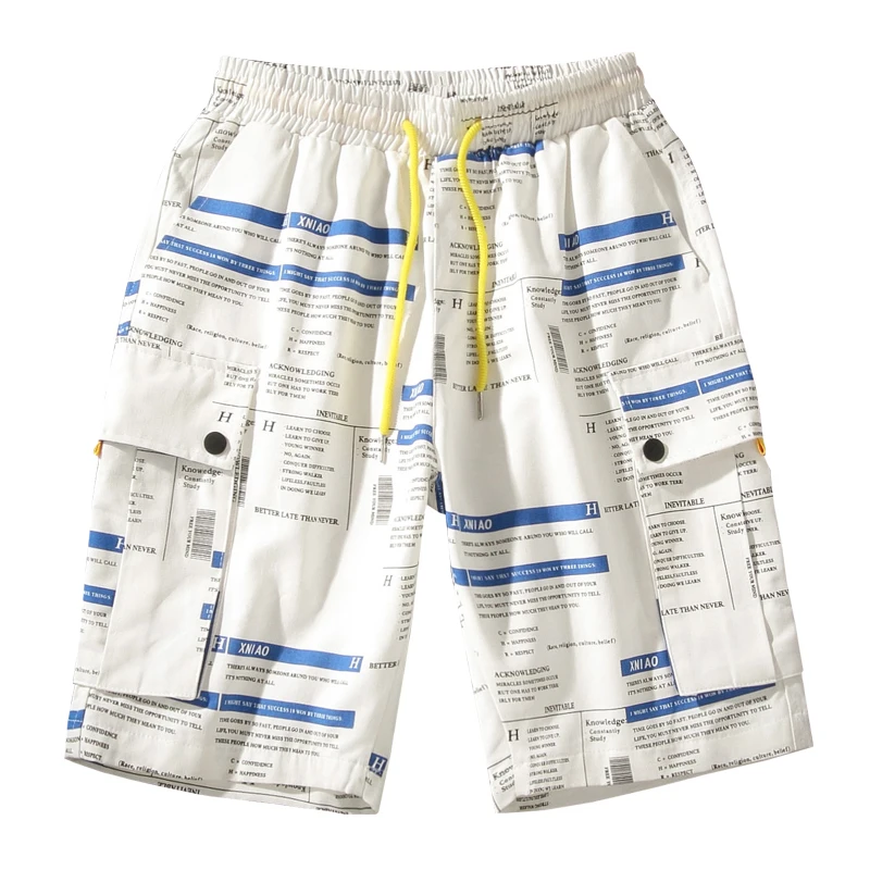 Весна и лето китайский стиль Мужские удобные высококачественные спортивные буквы студенческие Большие размеры повседневные шорты