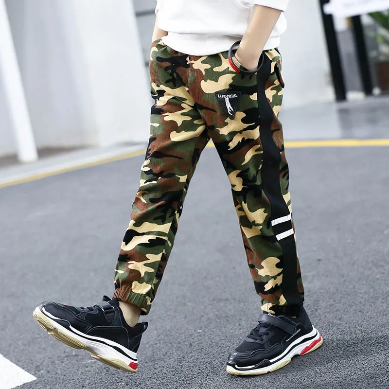 Children Camouflage Trousers Boy Spring Autumn Harem Pants Boys Loose