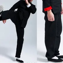 Kung Fu спортивные штаны хлопковые Брюс Ли Тай Чи Вин Чун китайские традиционные боевые искусства уличные дышащие свободные брюки