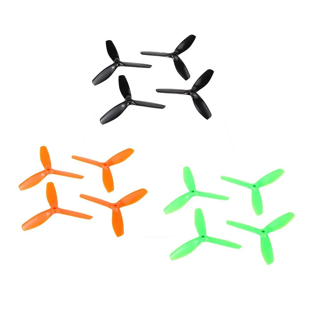 

EBOYU(TM) 6 Pairs 5050 CW/CCW PC 3 Blade Propeller for Walkera F210 250 QAV250 ZMR 250 260 H280 300 Racing Drone RC Quadcopter