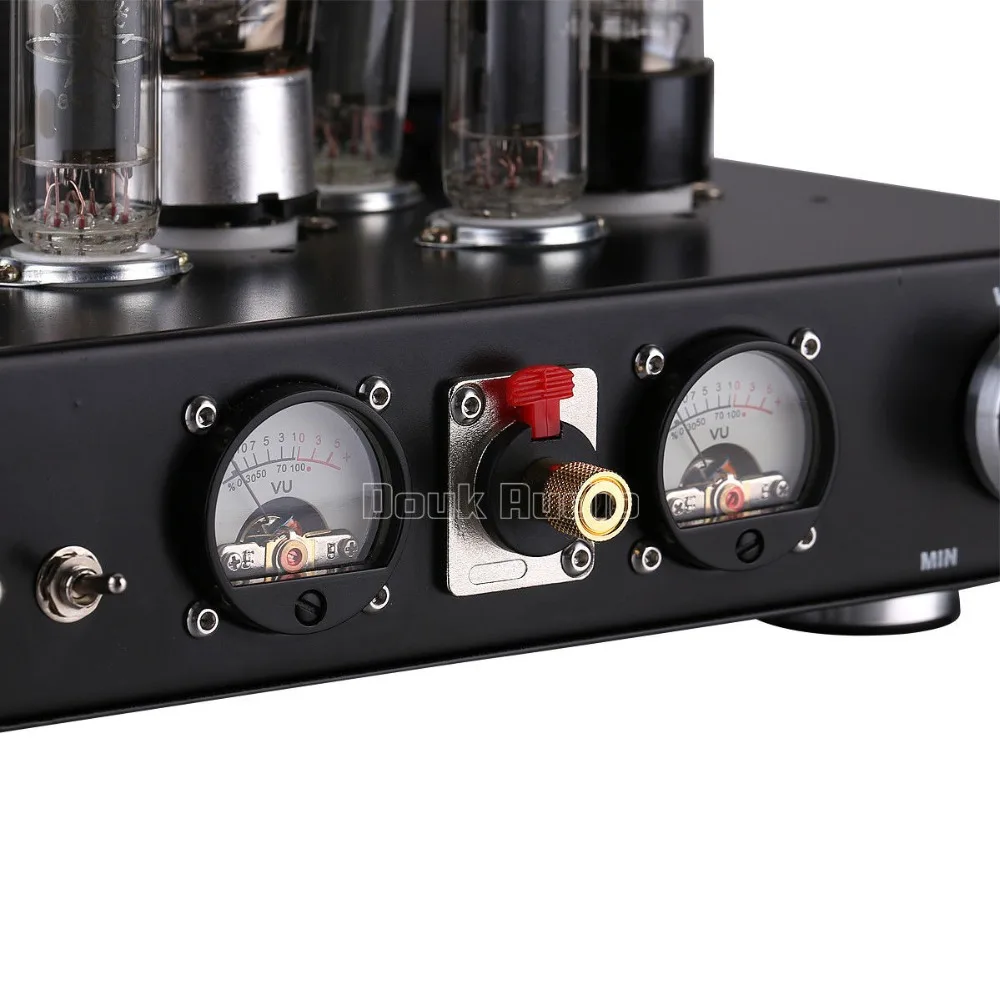 Nobsound Handmade HiFi 6P1 Vacuum Tube Integrated Amplifier Stereo Single-ended Class A Headphone Amplifier Black 12W + 12W 5 channel amp